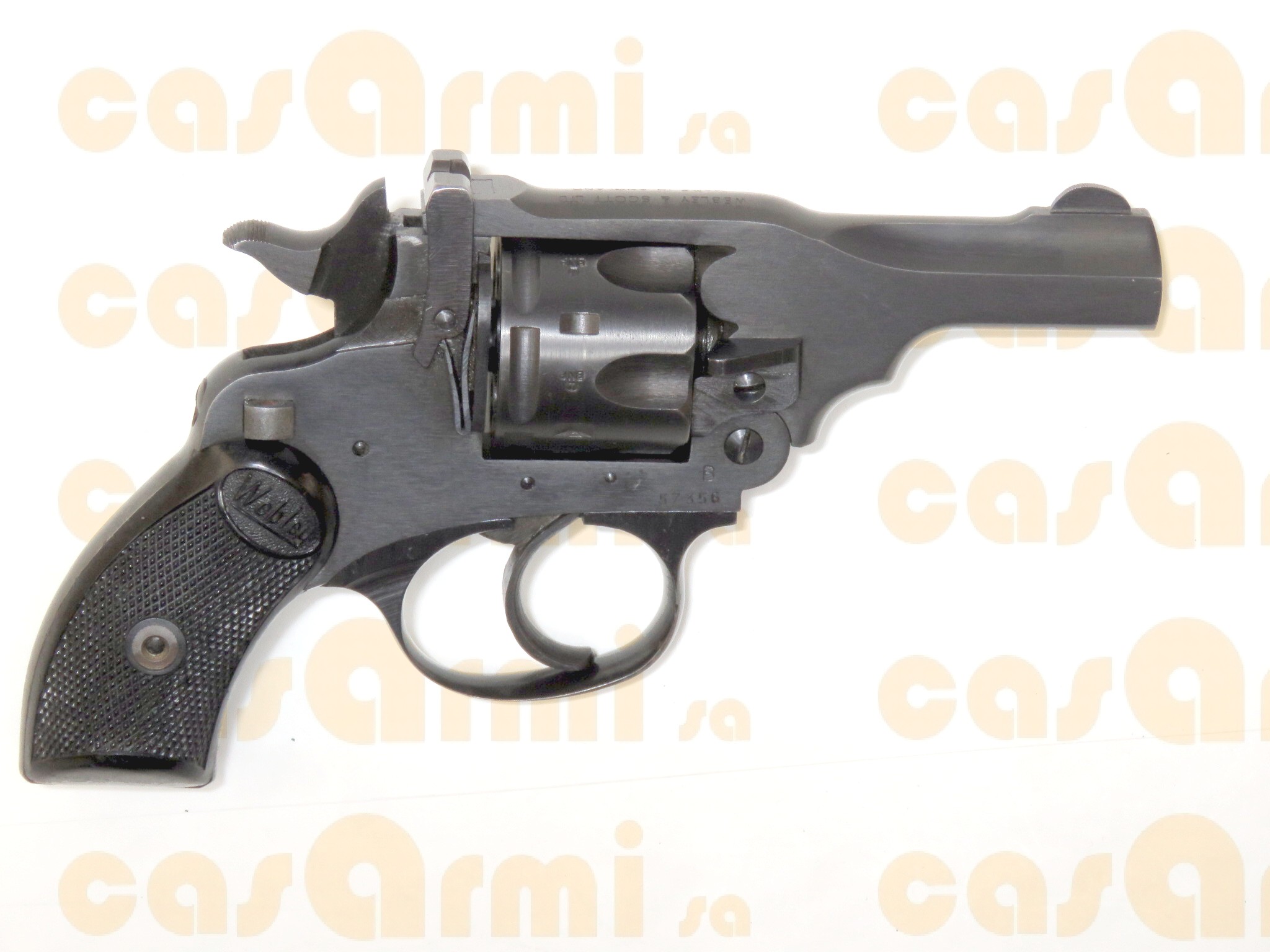 Webley mod. Mark IV PKT, con scatola originale in cartone .32 S&W long